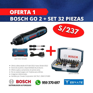 OFERTA 1: BOSCH GO 2 + SET 32 PIEZAS